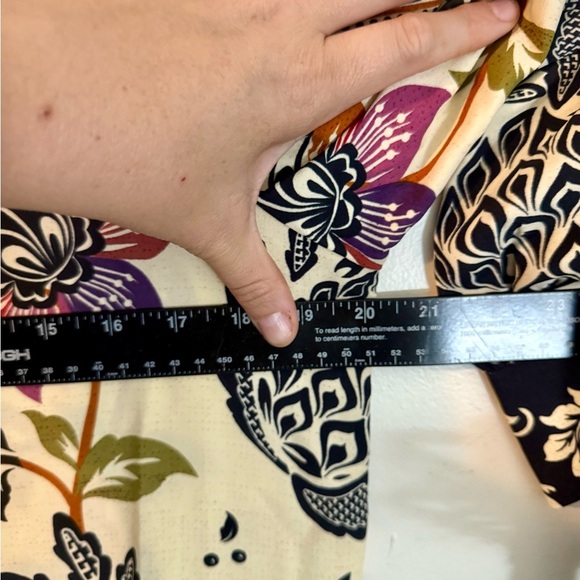 Joie Boho Floral Pineapple Print Ruffle Hem Dress – Size S - Picture 10 of 10